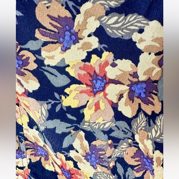 Free People Love Letter Palazzo Wide Leg Floral Print Pant - Picture 11 of 13